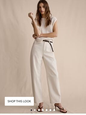 Banana Republic Cream Jeans